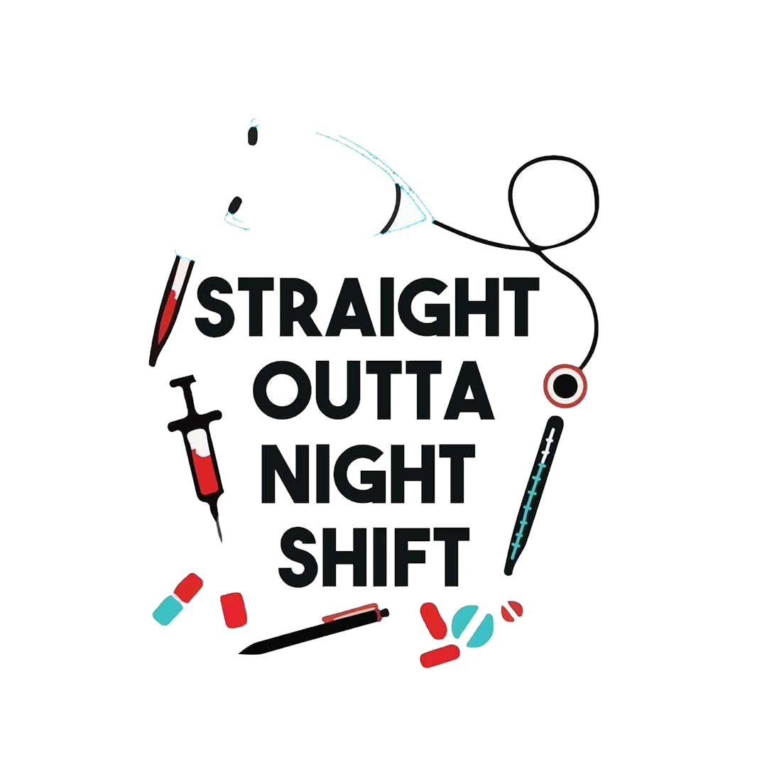 Straight outta night shift sticker